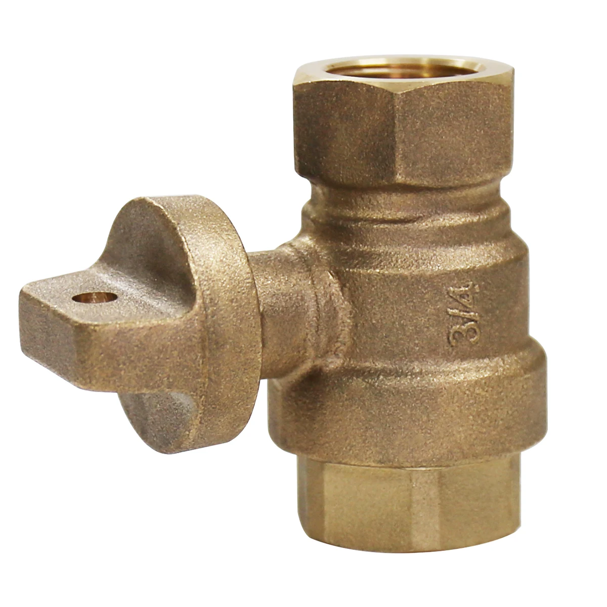3/4' BRONZE FIP BALL CURB VALVE FOR STOP AND WASTE