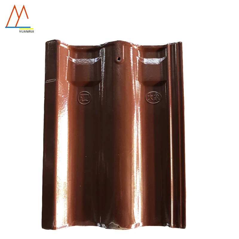 peacock blue color Chinese manufacture  clay roof tiles for sale