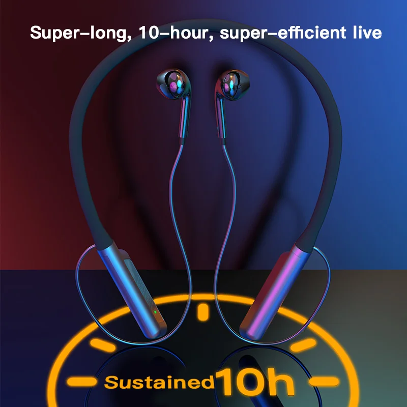 Portable Neck band headphones in ear system BT and Wireless NeckBand Headphone Professional Studio recording Monitor earphone