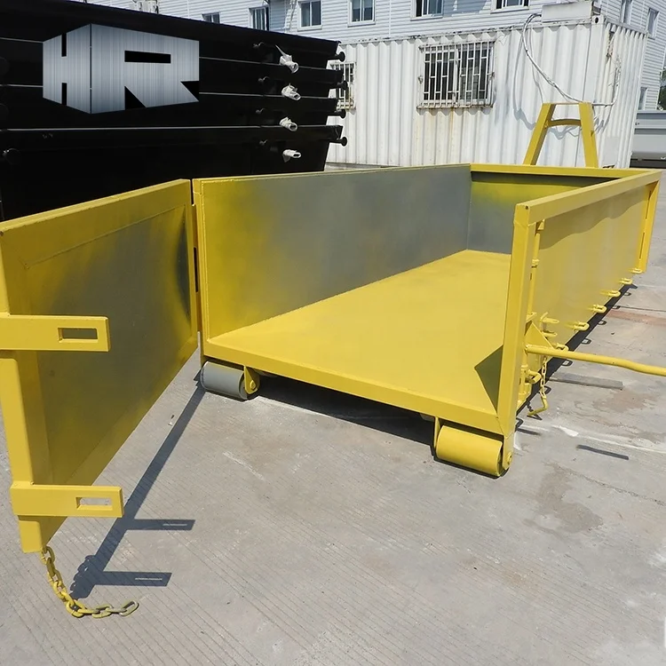 Construction waste Skip container hook lift dumpster hook lift bin