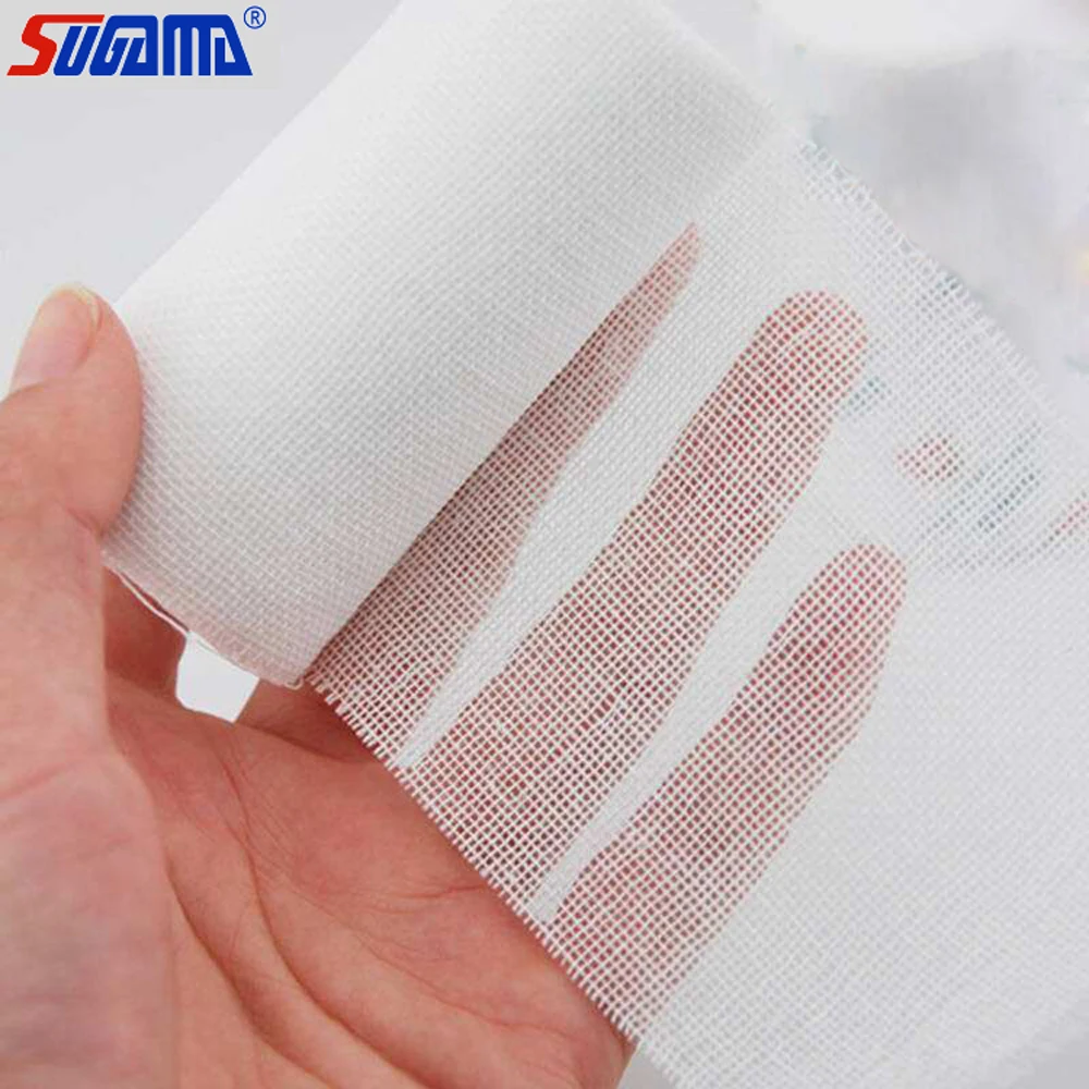 100% Cotton Medical Disposable Wow Gauze Bandage 10cm