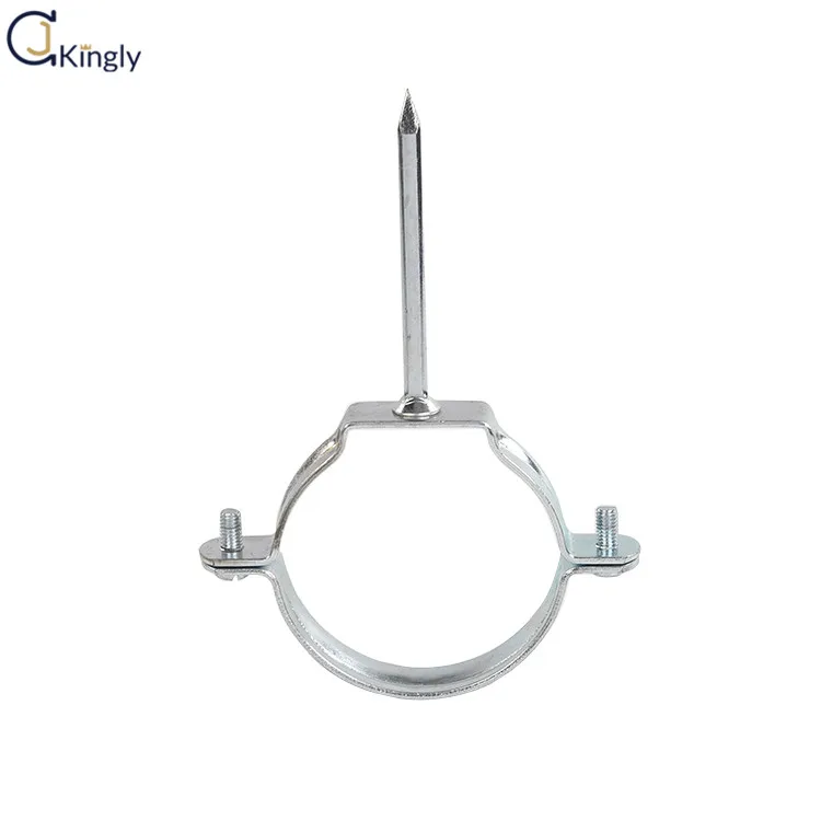 1/2 inch  galvanised steel nail tube clamp hammer-In Pin Clamp for Gas and Water Pipe