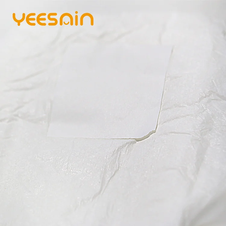 Organic Hospital Overnight Ultra Thick White Yellow Disposable Adult Diaper Plain for Old People