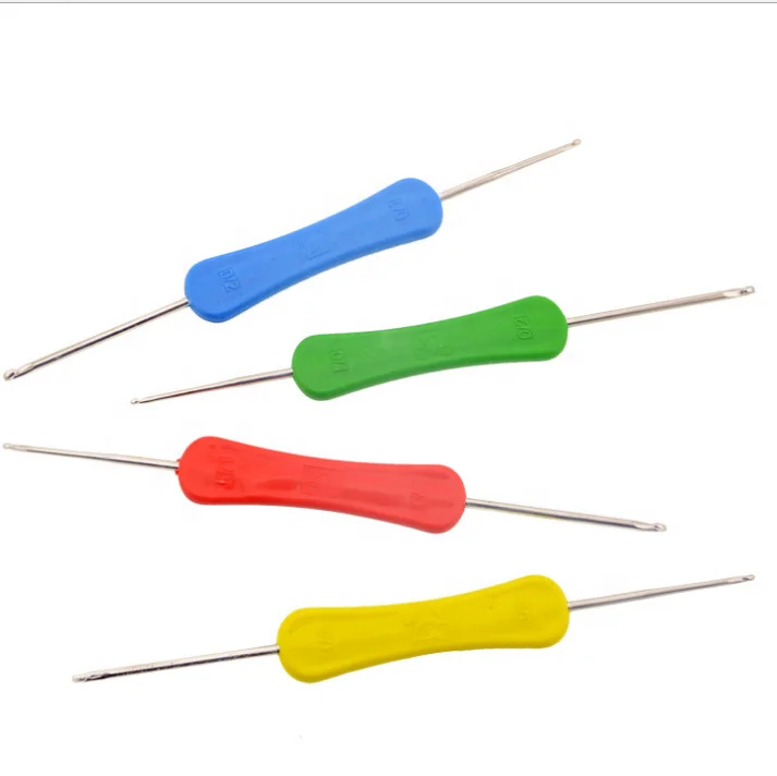 Double End Double Point  Needlework  Crochet Hooks Plastic Handle Knitting Needles
