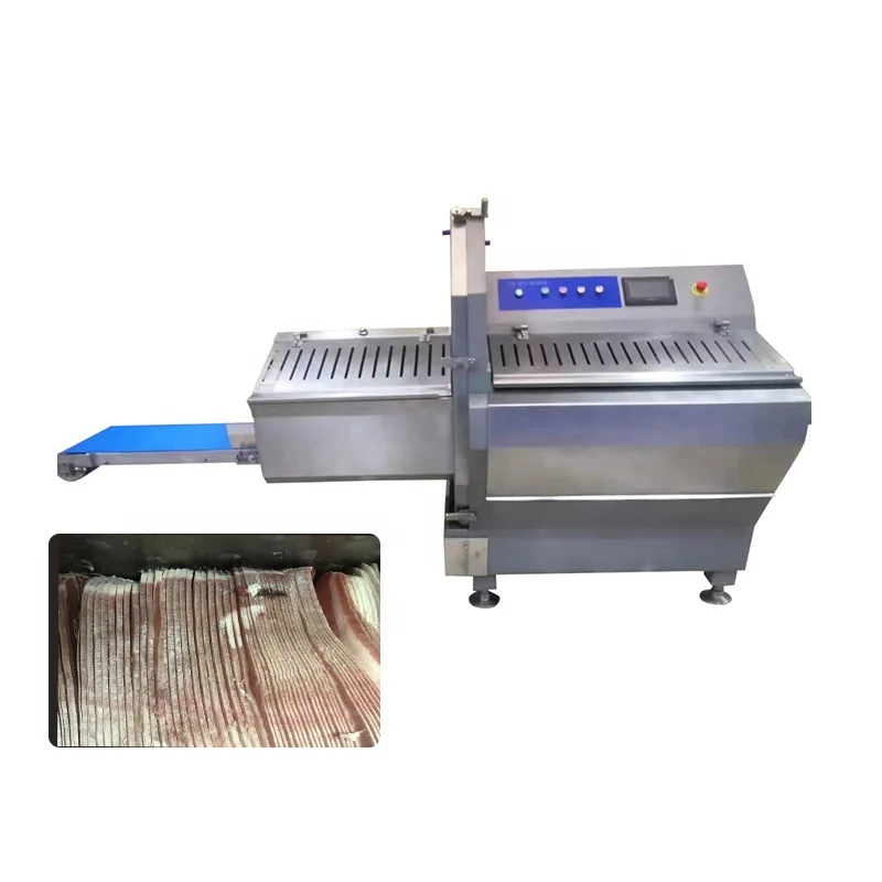 Heavy duty frozen meat slicer machine / bacon slicing machine / ham cutting machine