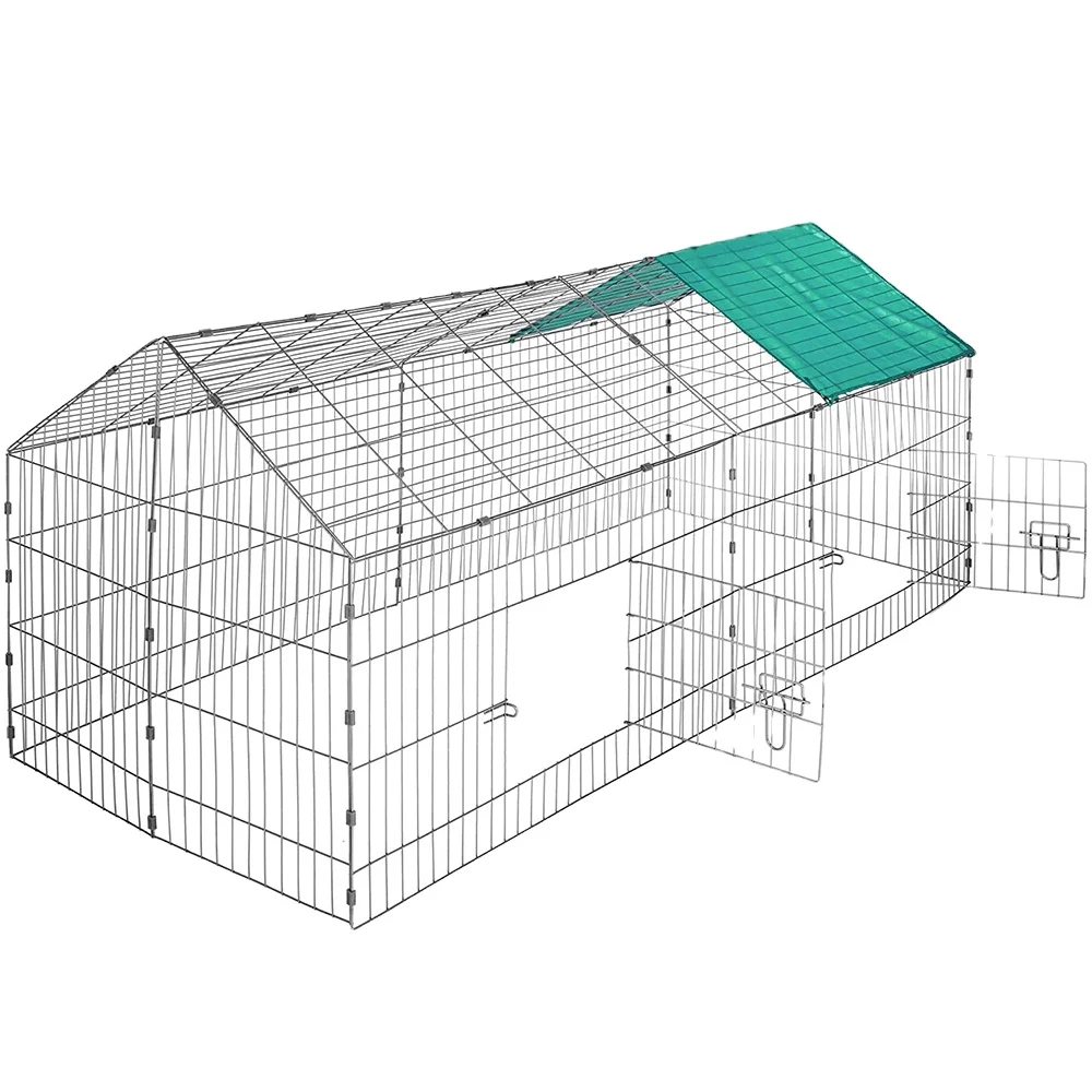 Large Folding Chicken Coop Cages Chicken Tractor Coop Chicken Crates Coops With Sunshade