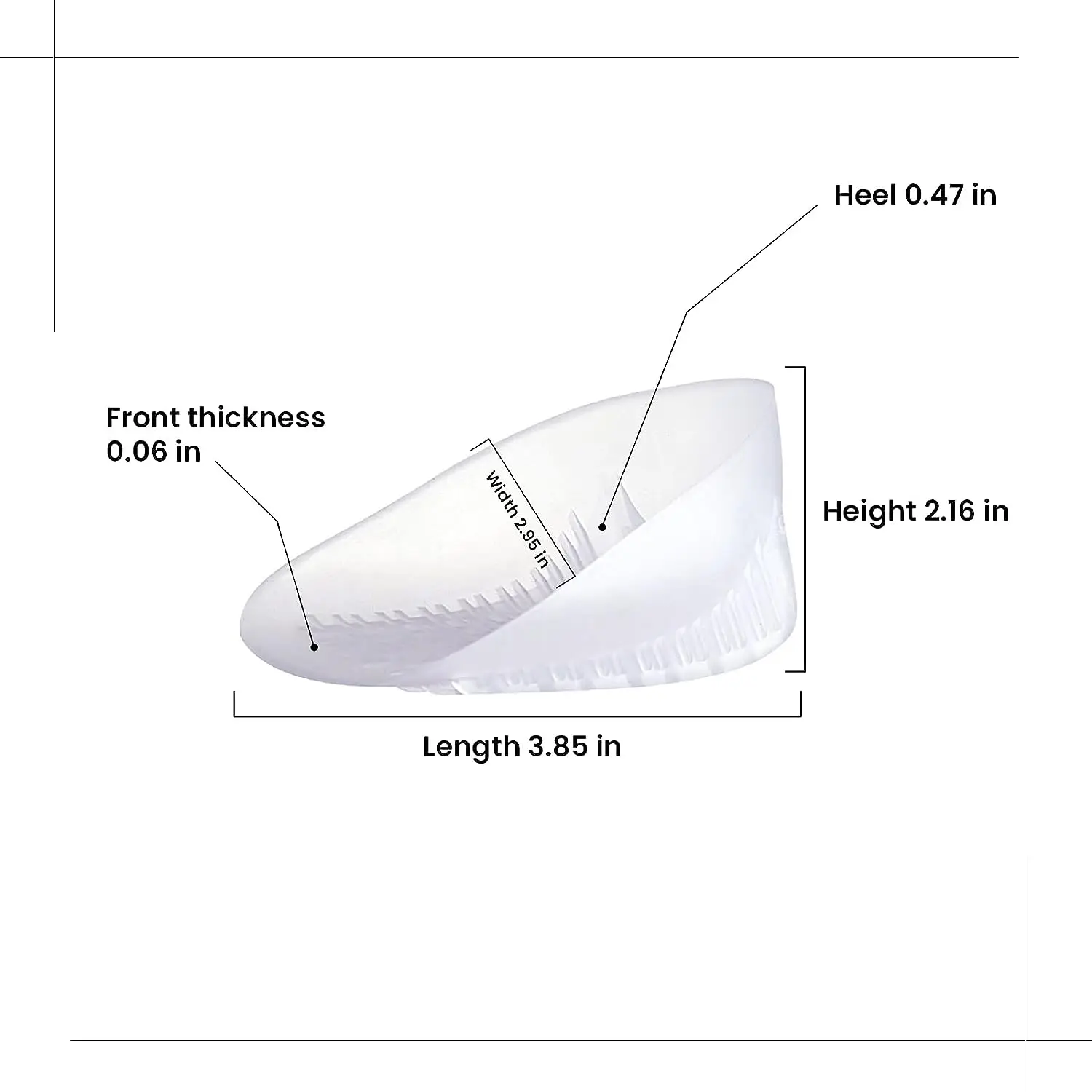Heel Cups,Heavy Duty Heel Cups For Plantar Fasciitis,Heel Pain Bone Spur Pain and Achilles Tendon Treatment and Shock Absorption