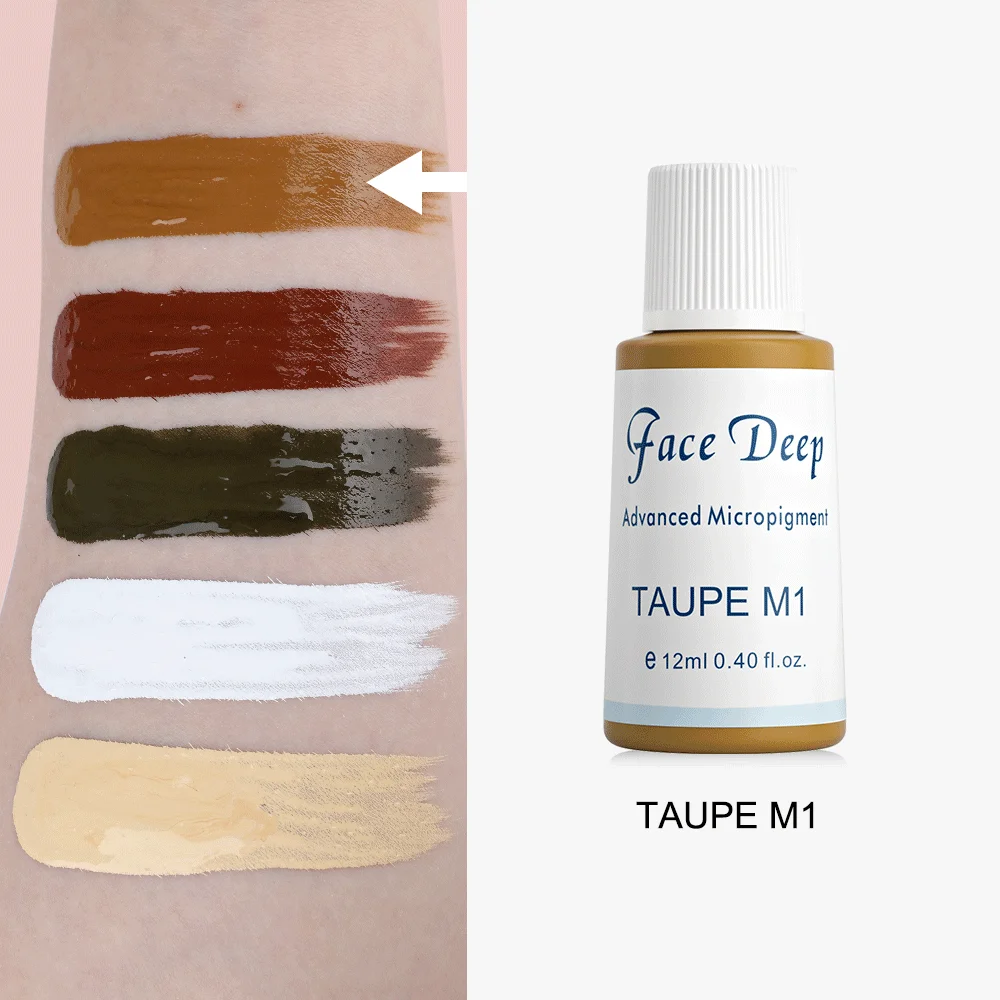 Facedeep Permanent Makeup Pigments ASH Brown permanent makeup pigments Liquid Eyebrow Tattoo Ink