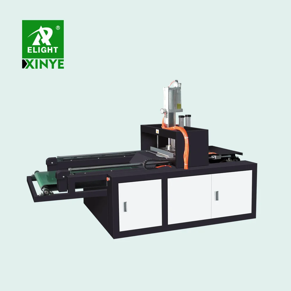 Fully automatic non woven D-cut W-cut  T shirt bag making machine