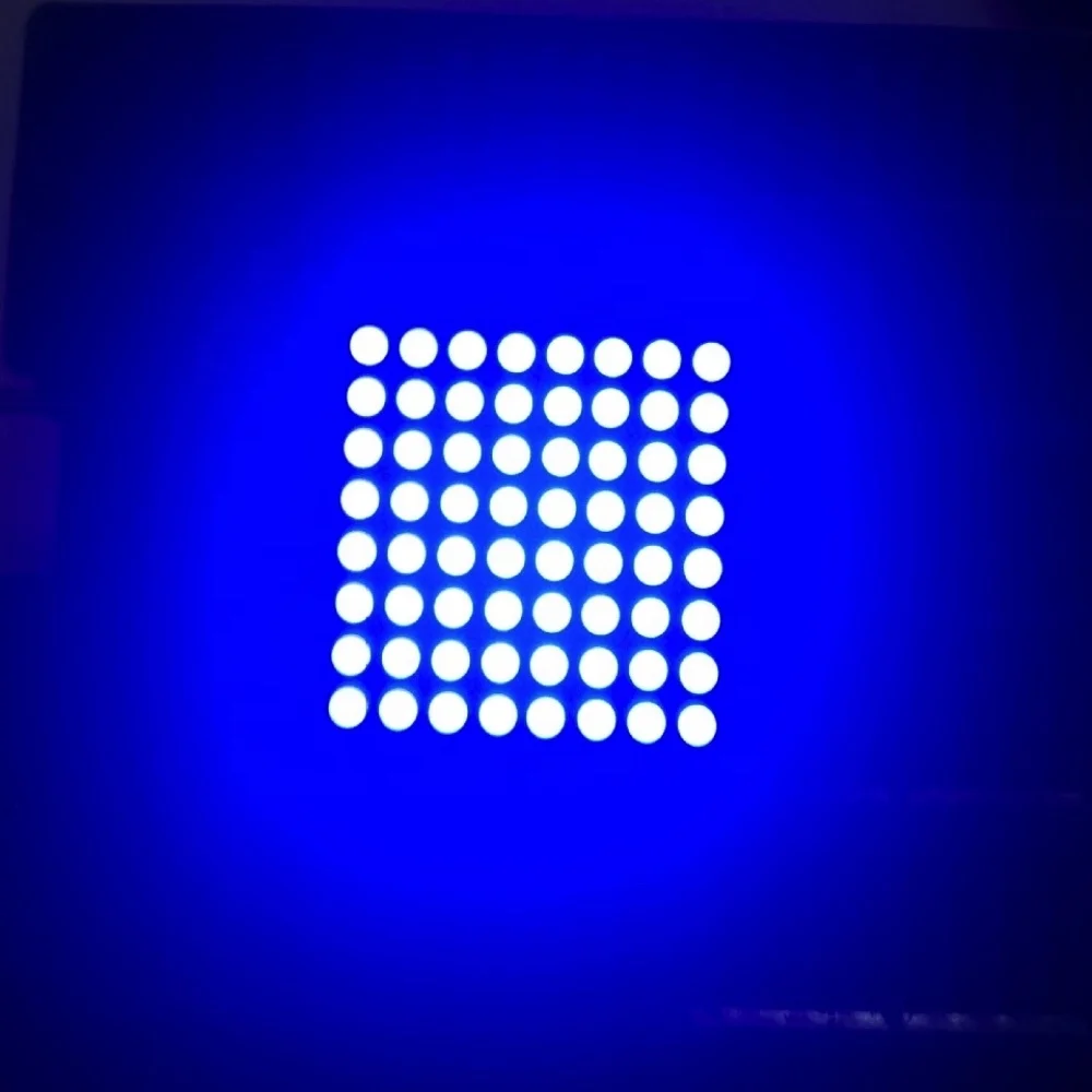 
Red/Green/Blue/Yellow/Amber LED Dot Matrix Display 8x8 5mm Dot 
