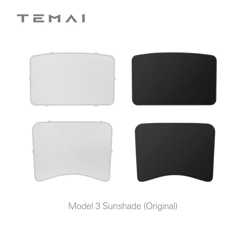 Summer interior accessories Car top Grass Roof Sunshade Double-layer Uv Blocker for Tesla Model Y/3