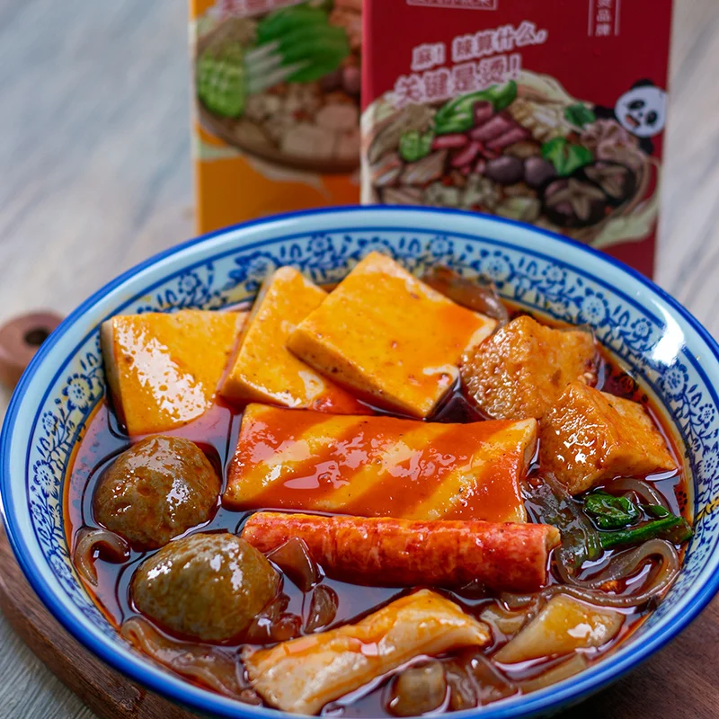 Various good quality Chinese hotpot instant food Spicy Hot Pot with sweet potato vermicelli