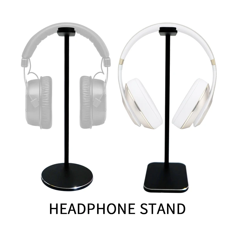Portable Universal Headphone Stand/headphone Stand/headphone Desk Stand High Quality Aluminum Custom Logo Black Carton CN;GUA