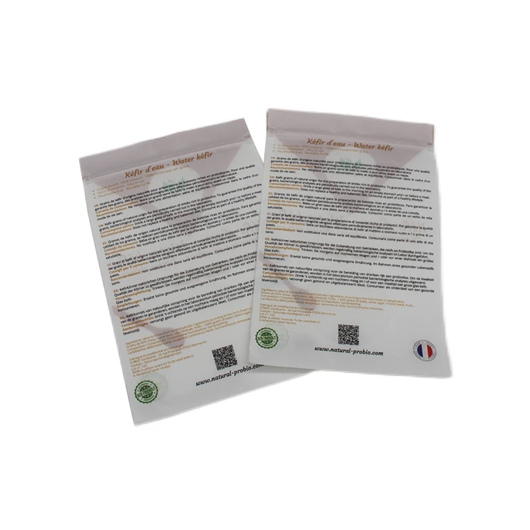 Custom Printed Small Plastic Package 3 Side Heat Sealing Zipper Pouch Resealable Snack Cookie Seed Packaging Bags