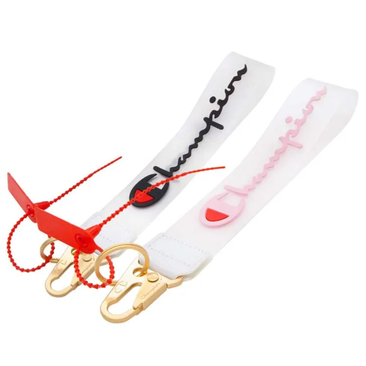  Champi Fashion Keychain PVC Clear Transparent Wristlet Office Badge Key chain Holders Waist Decoration Lanyard for Jeans