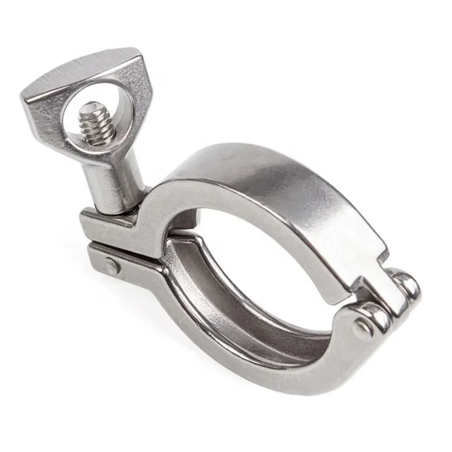stainless steel ss ss304 304 ss316 316 single pin double pin 13MHH 13CS Sanitary Hygienic tc triclamp tri clover ferrule Clamp