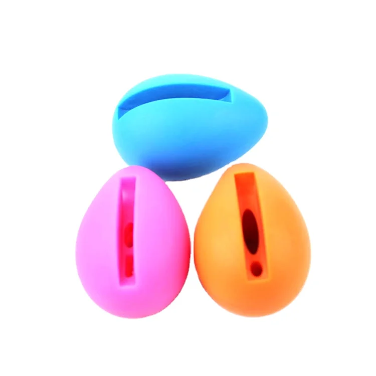 Promotional wholesale silicone audio speakers stand amplifier Silicone egg shaped mini sound amplifier