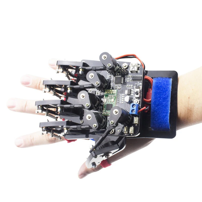 Hiwonder new product robotic arm control wearable mechanical hand with wireless module and more sensors robot control