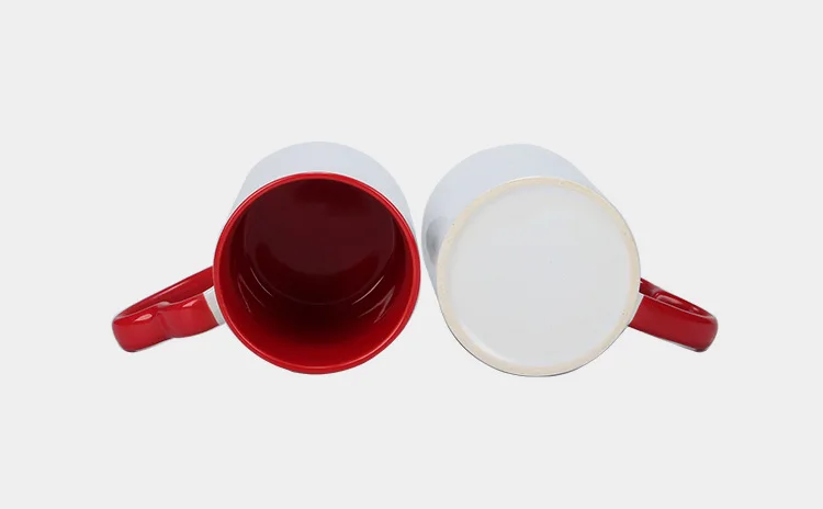 320ml DIY gift party white blank with Heart-shaped handle  Ceramic cup with Sublimation coating mug