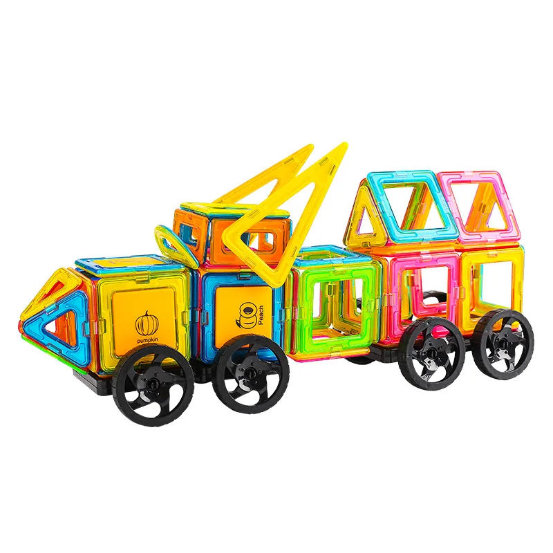 High Quality Colorful 3D Magnet Puzzles Kids Education Building Block Toy Magnetic Plate