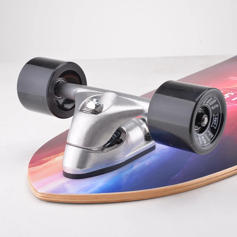 Hot New Style C5 surf skateboard  7 Ply Canadian Maple wood Land Surf Skateboards 32inch