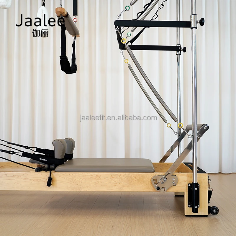 Fitness Yoga Pilates Full Elevated Reformer Training Equipment Sports Stretching Fitness Shaper Wooden 3-in-1 Reformer For Sale