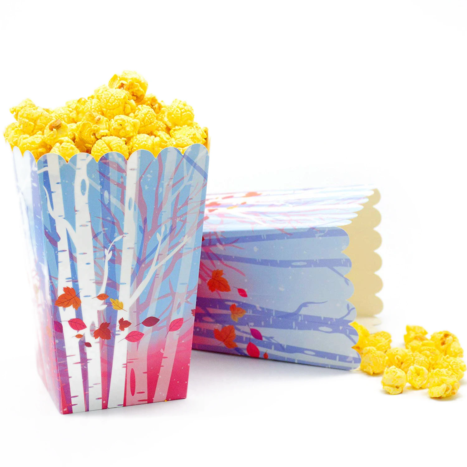 Frozen Theme Movie Disposable Paper Popcorn Food Packaging Box for Home Movie Night Party Supplies