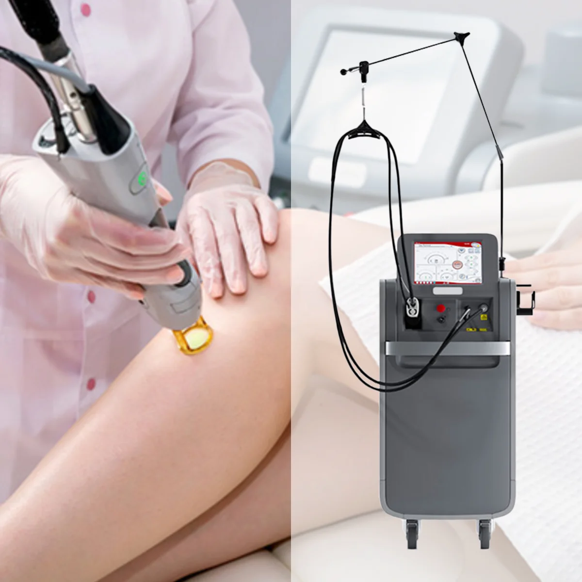 Support Dropshipping 1064nm yag laser epilation 755nm alexandrite laser for hair removal