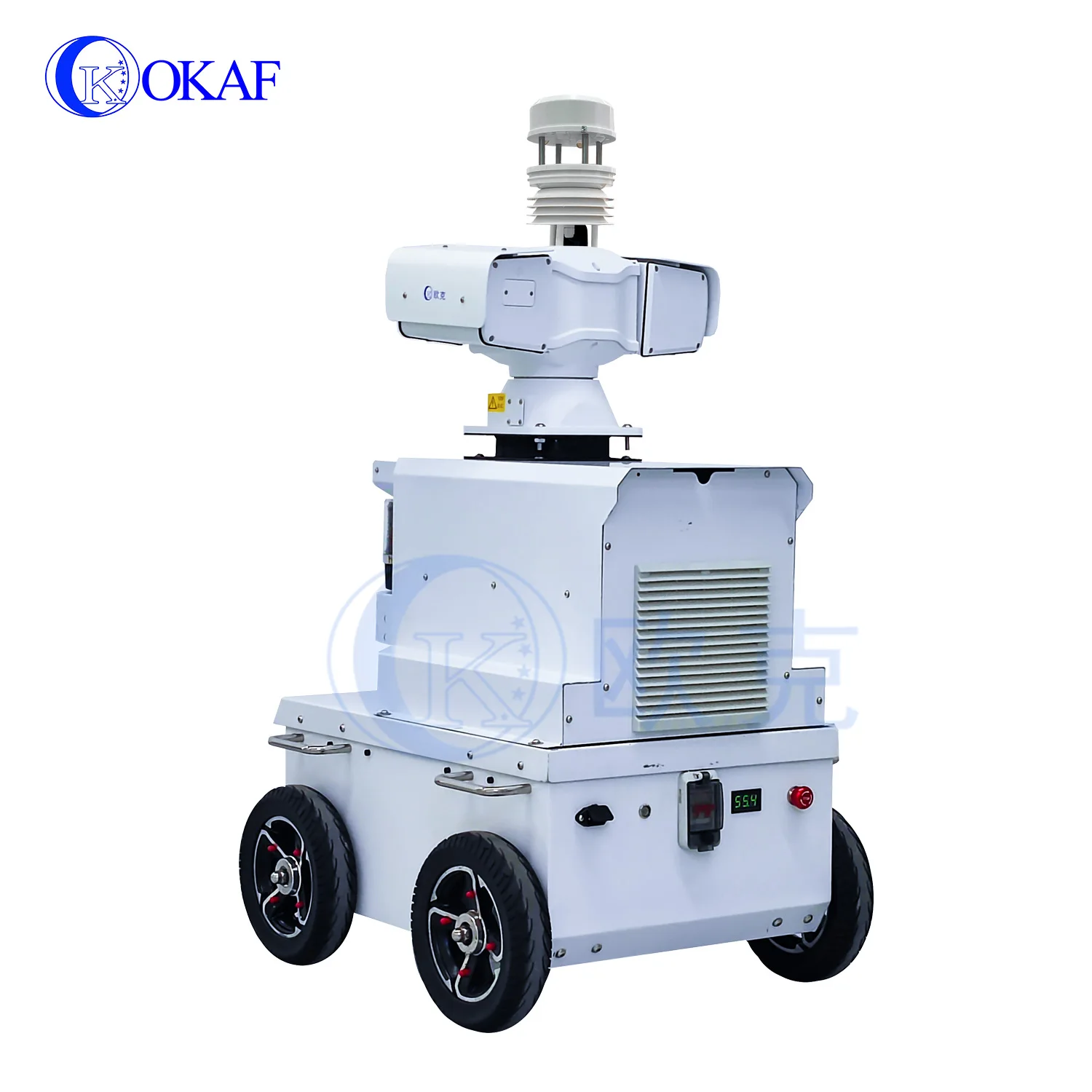Real-Time Online Environmental Monitoring 5G AI Security Patrol Robot