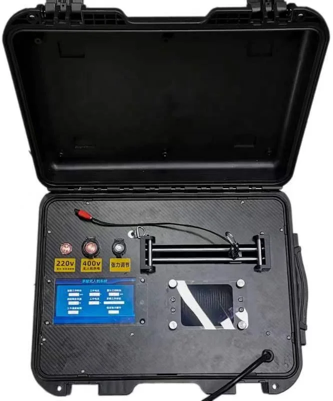 The mooring power supply system can be used for mooring unmanned aerial vehicles and mooring robots