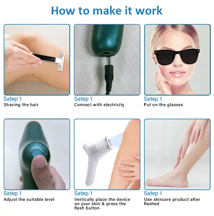 Home Use Beauty Equipment Effective IPL Laser Hair Removal Handset Painless Epilator For Bikini Safe Professional Laser Epilator