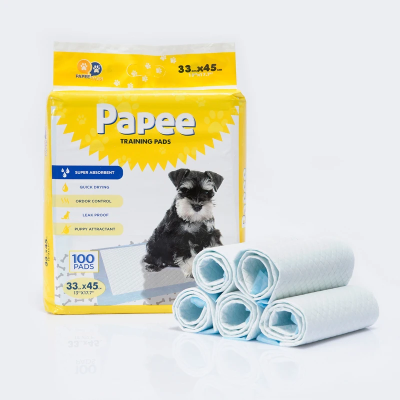 High Quality 5-layer 50 pack Dog Pee Pads Disposable Pet urine Pad Dry Surface Anti-leak Puppy Pads