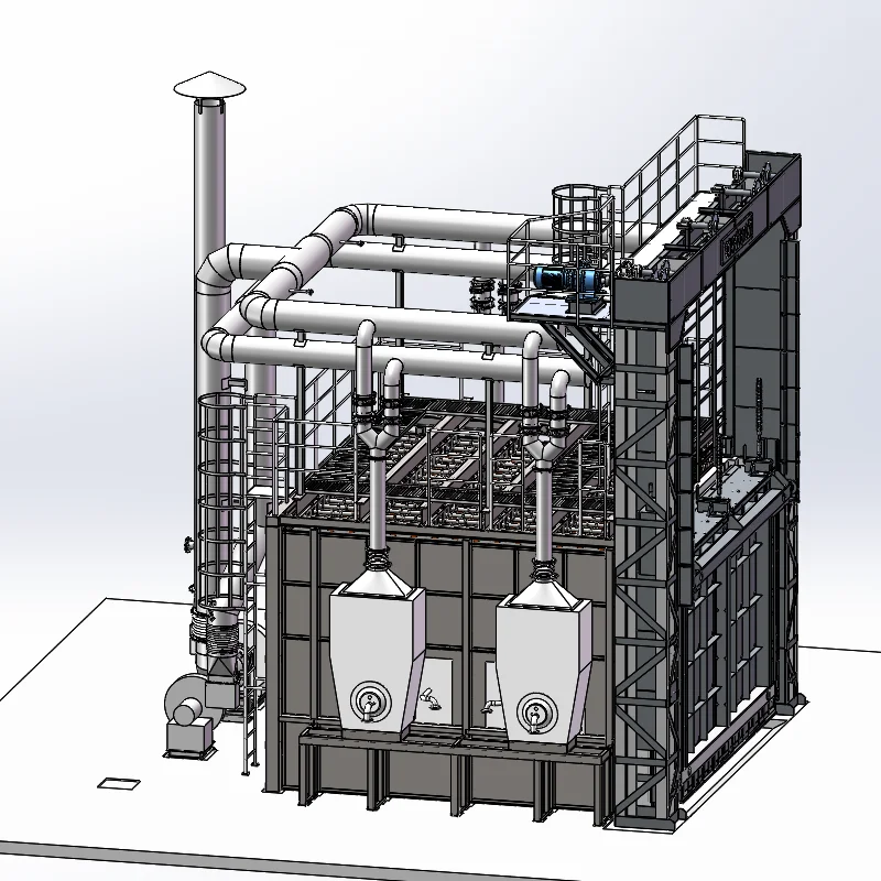 Large custom heat treatment furnace for natural gas
