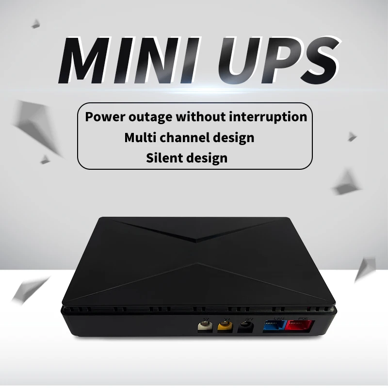 Мини-USB-порт ИБП ЖК-дисплей однофазный 5 В 9 12 постоянного тока источник питания литиевая батарея в режиме ожидания бытовой техники WIFI роутер 60 Гц