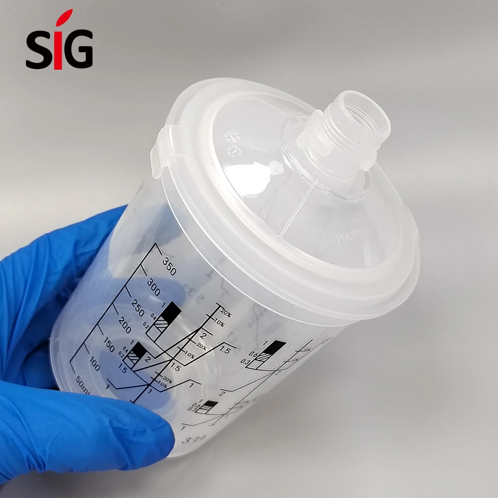 automotive parts & accessories 400ml paint spray gun cup lids and liners kit