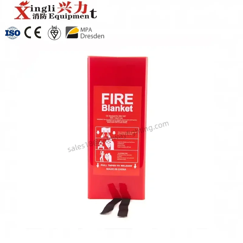 OEM Free Sample fire blanket different size 100% fibreglass fire blanket for car and kitchen use