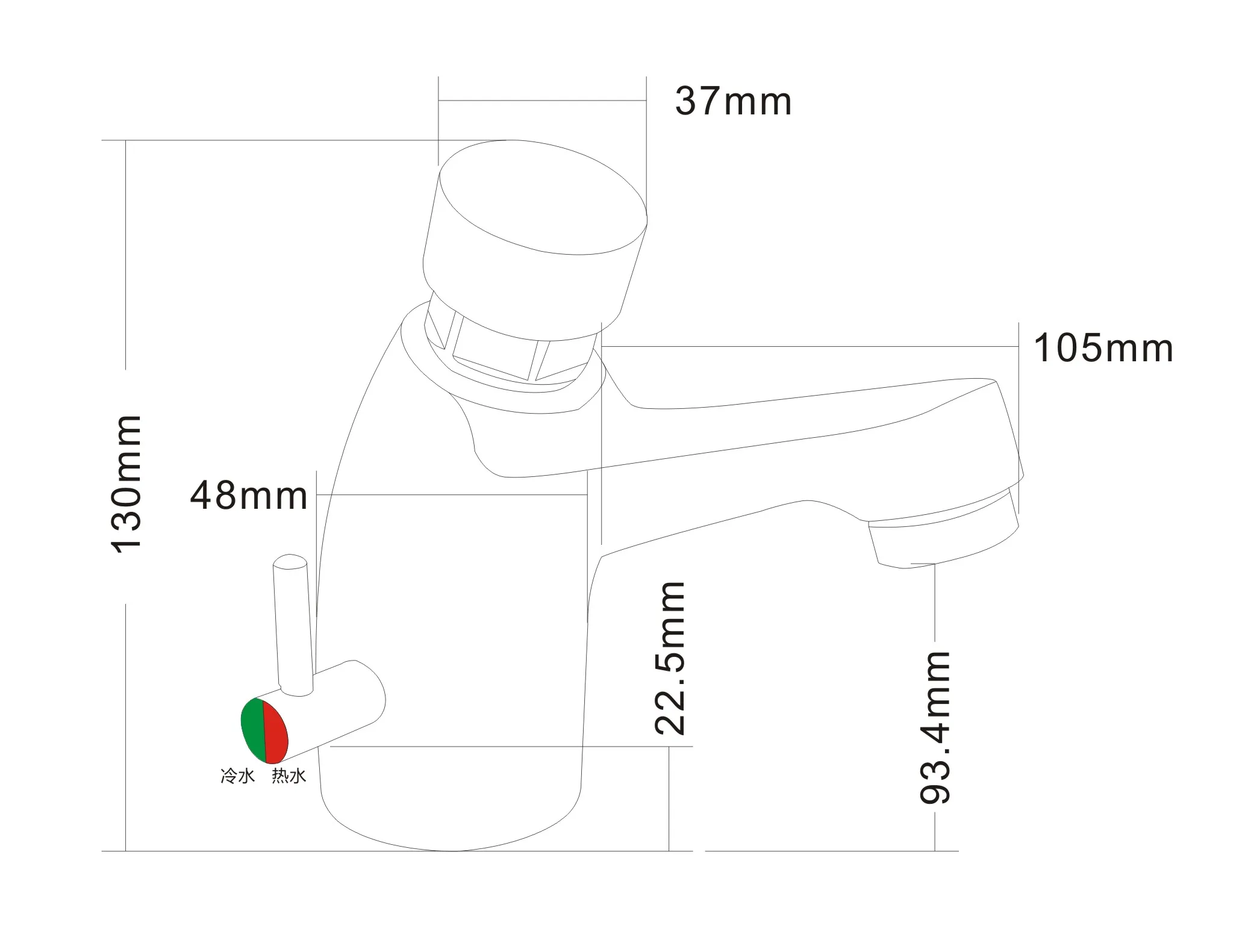 
Both bathroom and kitchen can be used time-delay kitchen faucet hot and cold 