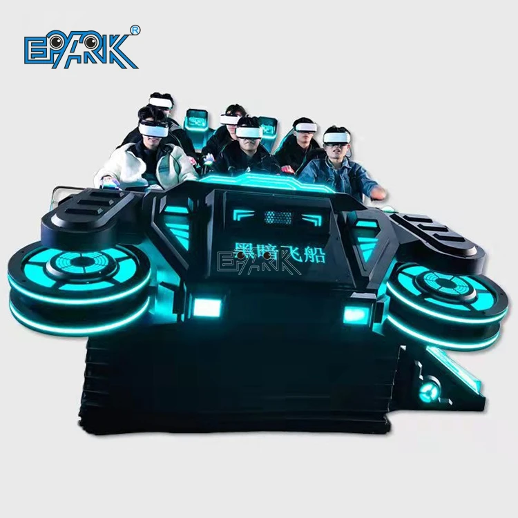 9D Vr Glasses Virtual Reality Six Player Vr Spaceship 9D Vr Cinema Simulator Arcade Machine For Sale