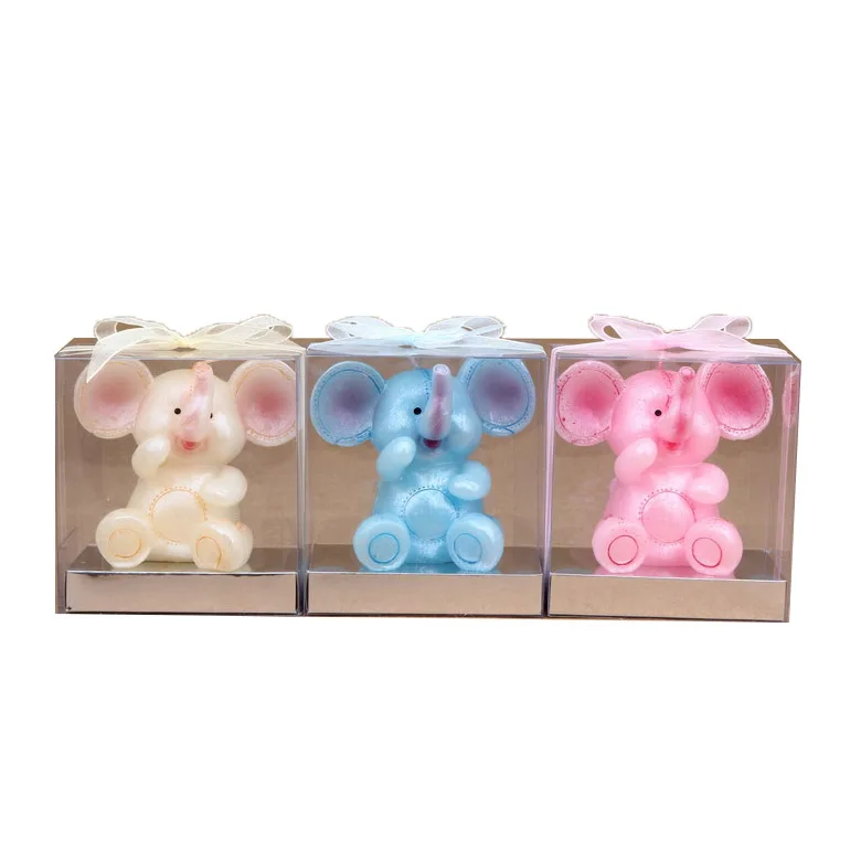 
Free Sample Cute Resin Colorful Mini Elephant Candle Holder For Wedding Decor 