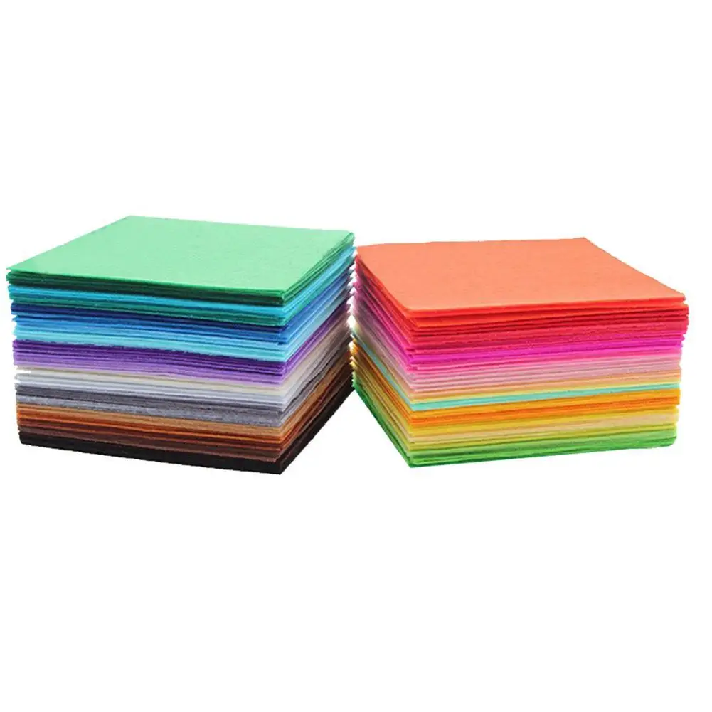Manufacturers wholesale DIY color 1mm non-woven arts and crafts needled non-woven kindergarten decorative felt
