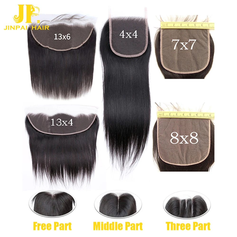
JP Wholesale 2x6 4x4 5x5 6x6 7x7 Transparent Lace Closure,Human Hair Lace Closure Vendor,Handmade No Tangle Lace Closure Frontal 
