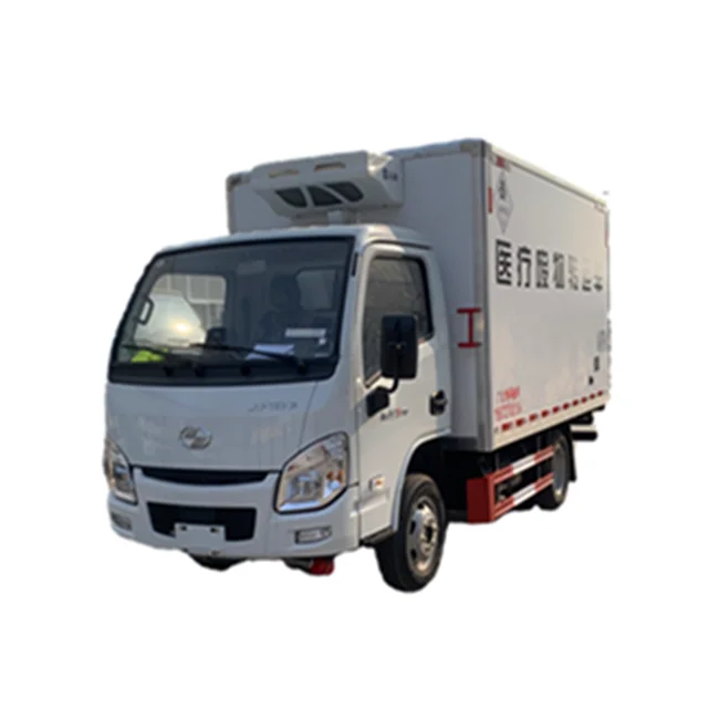 Saic Yuejin 4x2 medical waste transfer truck box volume 9cbm special van for sale