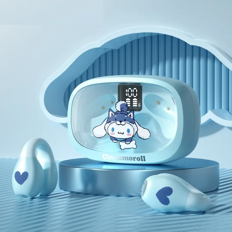 Sanrioed Sanrioo Bluetooth наушники Sanrioes беспроводная гарнитура Cinnamorolls спортивные шумоподавление с сенсорным управлением игровые