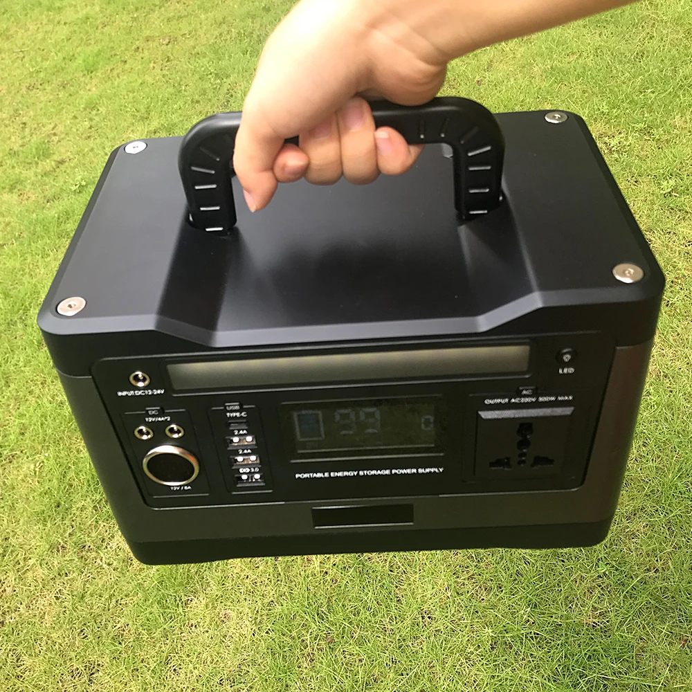 
POWER Portable Power Station 500W 12V 50Ah 540Wh Lithium Battery Solar Power Generator For Outdoor House 