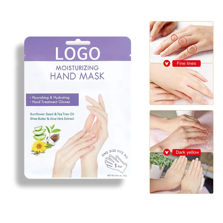Korea Hand Mask Silicone-Free Moisturizing Whitening and Organic Herbal Tea Tree Oil Hand Mask Gloves