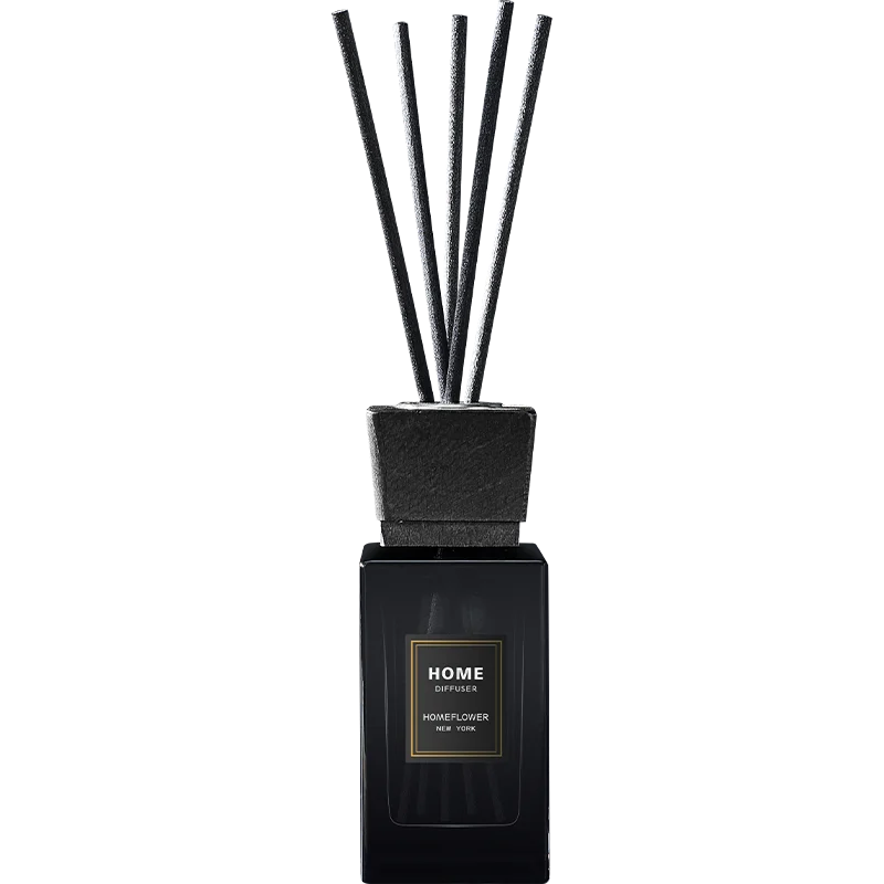 Air  freshener  homeflower  black square bottle 100ml   car aromatherapy  no fire essential oil volatile stick  with gift box