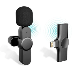 Factory Directly Sell Mini Portable Mobile Phone Live Performances Connected Wireless Lavalier Microphone