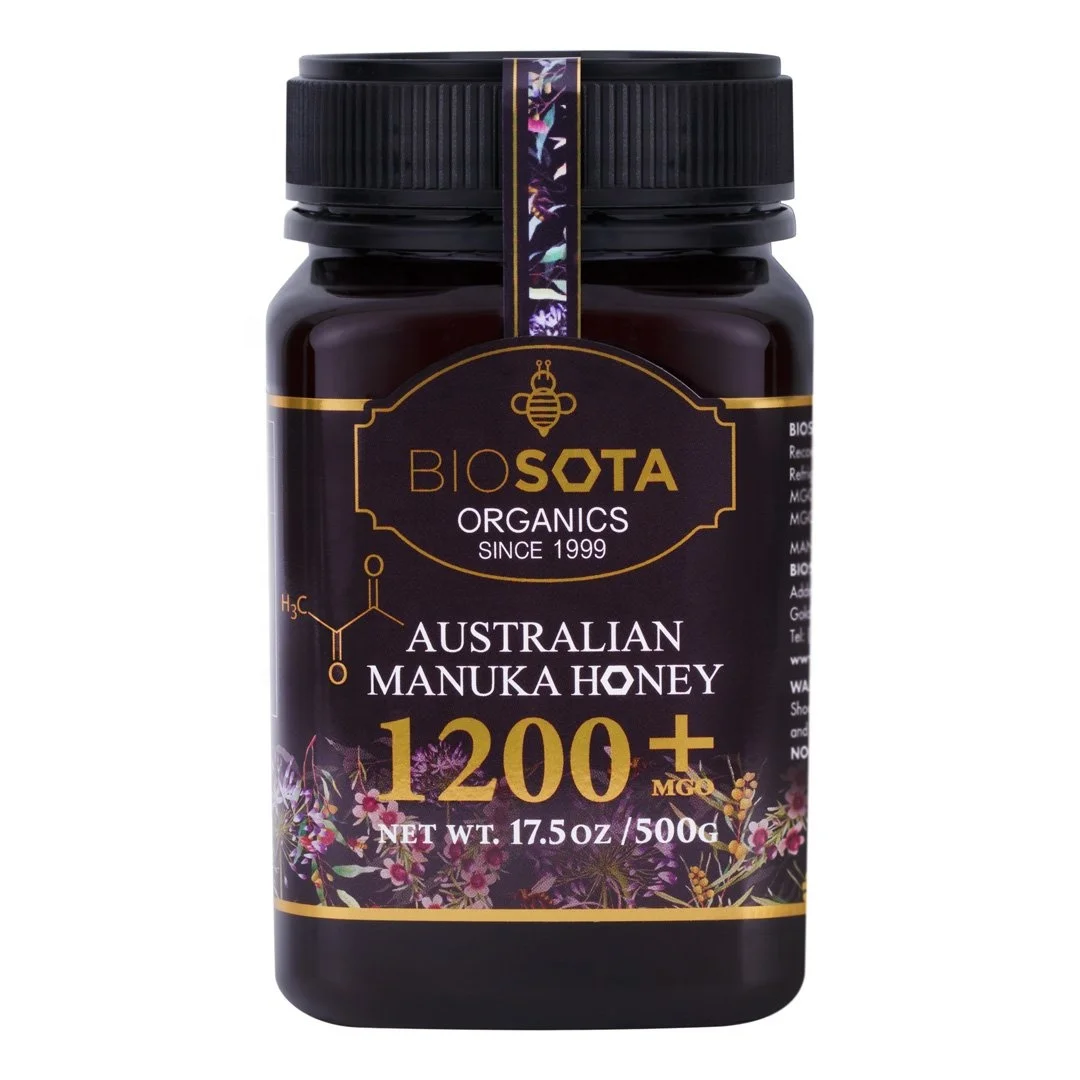 
MGO 1200+ NPA25+ ULF25+ / 500g Certified Organic Australian Manuka Honey 