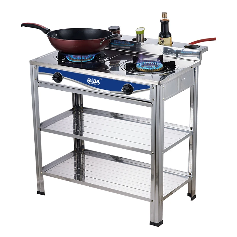 Коммерческая газовая плита, стоящая газовая плита, турбоплетение, пламя, большая сотовая горелка, Варочные панели