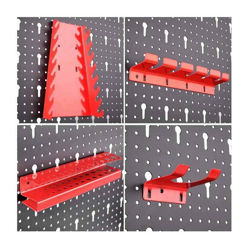 Factory supply wall mounted  board accessories hanging pegboard tool display steel panel on the wall organizer